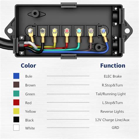 how to wire trailer junction box|waterproof trailer junction box.